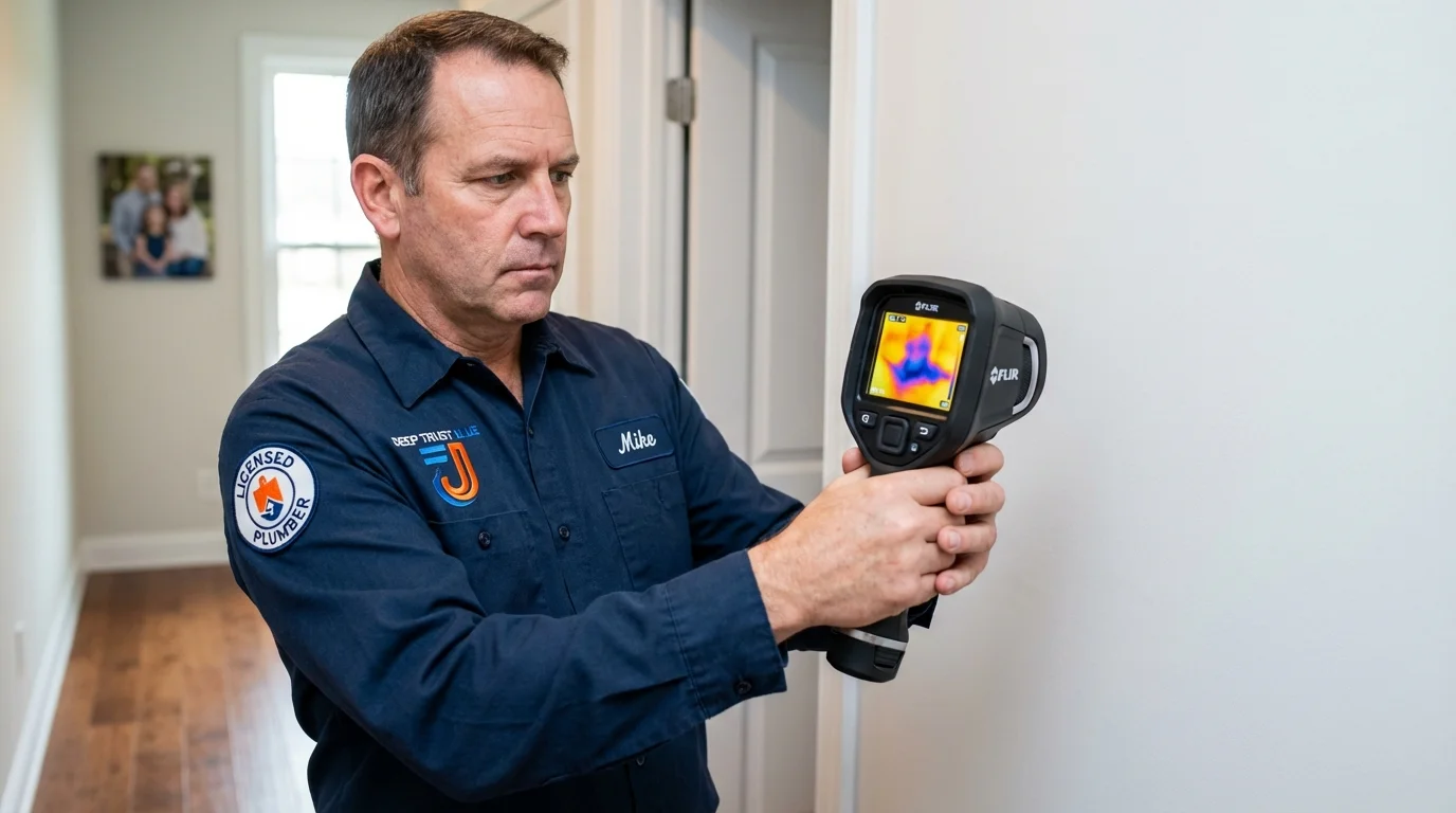 Thermal imaging leak detection by Johns Plumbing LLC in Roosevelt